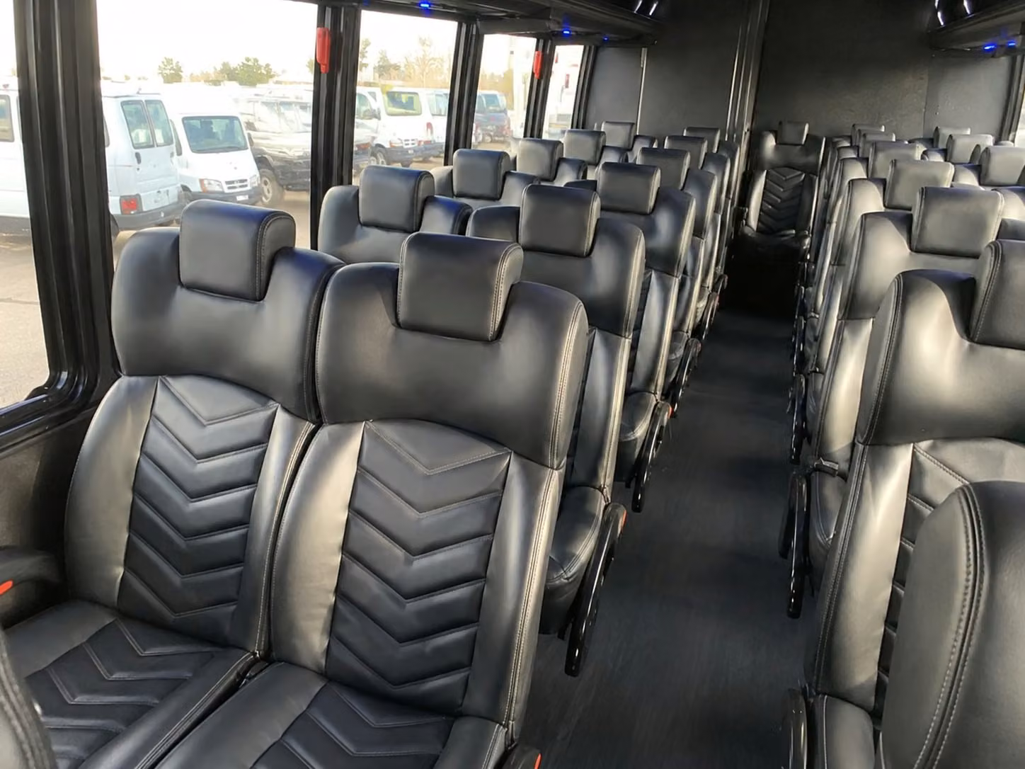 15 passenger minibus interior