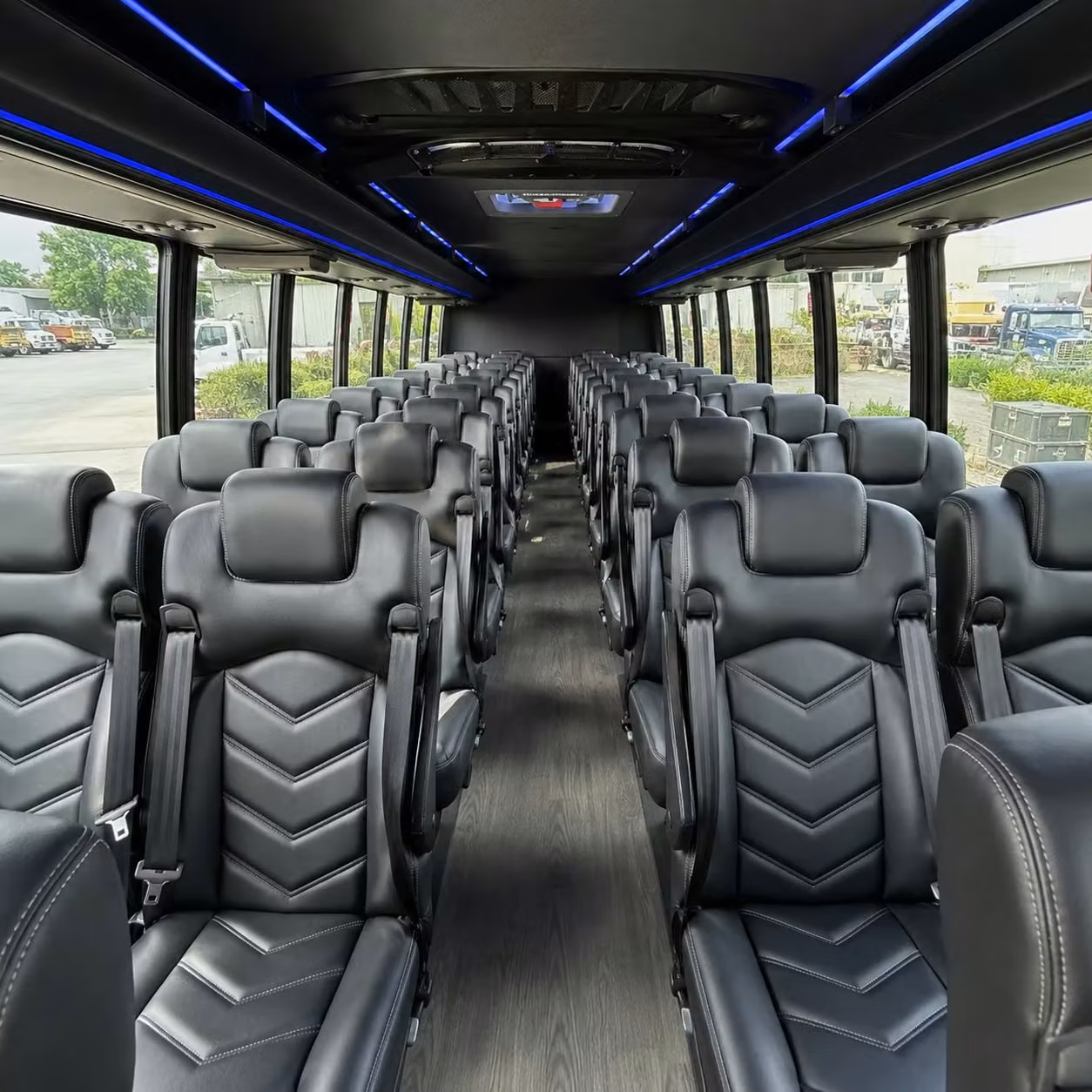 28 passenger minibus interior