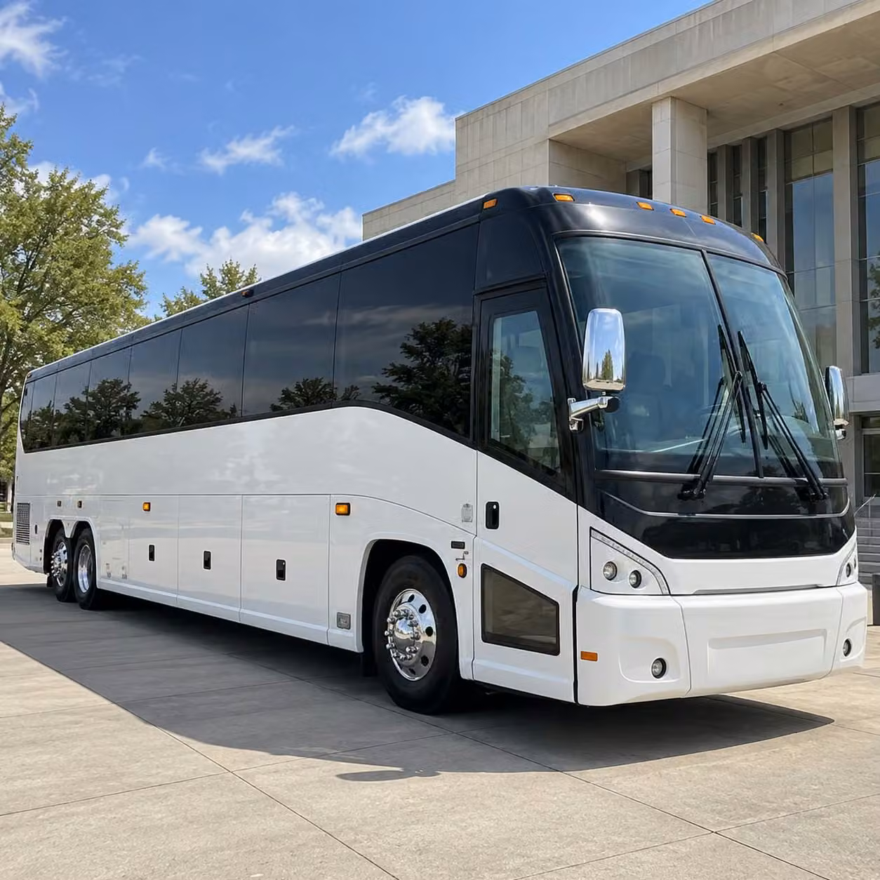 fremont 56 passenger charter bus rental